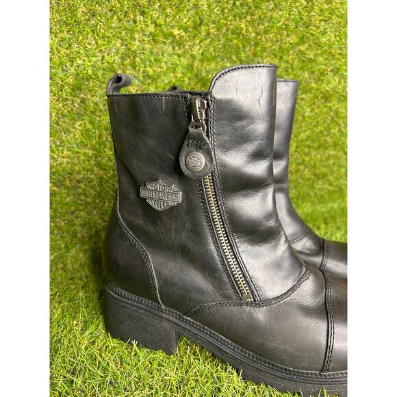 Harley Davidson Women's Amherst Short Biker Boot 8 - Picture 2 of 14